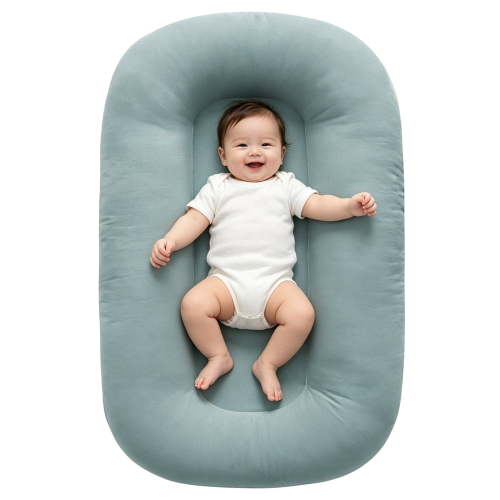 Baby Lounger for Newborn, Soft Care Cushion, Portable Support Pillow, Lightweight Nursery Cushion for Feeding, Bonding and Daily Care