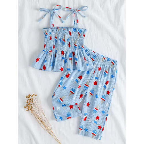 Stars & Popsicles Smocked Set