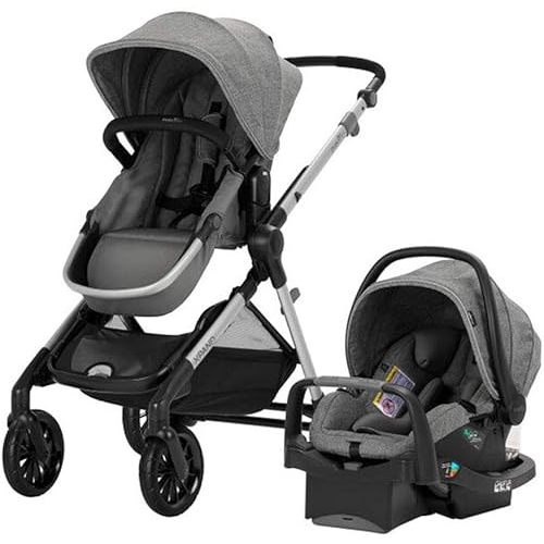 Evenflo Pivot Xpand Modular Travel System with SafeMax Infant Car Seat