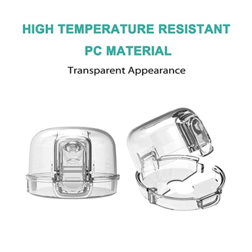 Mom's Choice Gold Awards Winner - Stove Knob Covers for Child Safety (5 + 1 Pack) Double-Key Design and Upgraded Universal Size Gas Knob Covers Clear View Childproof Oven Knob Covers for Kids and Pets