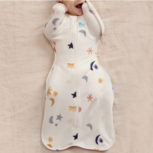 Love to Dream Swaddle - Organic Cotton Buff Lunar