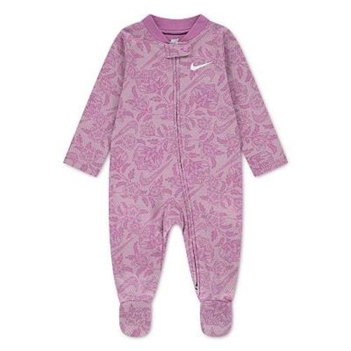 Newborn Baby Girls Nike Lace It Up Footed Coverall