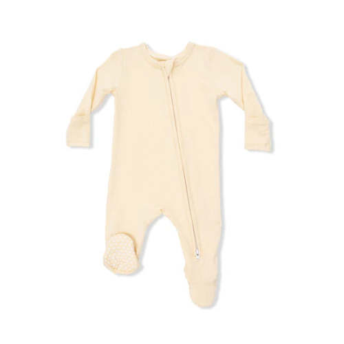 Angel Dear Baby 2 Way Zipper Footie - Italian Straw