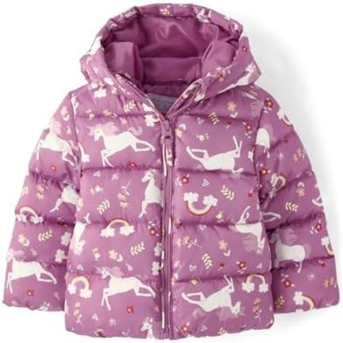 The Children's Place Baby Girls' And Toddler Girls' Medium Weight Wind-resistant, Water-resistant Puffer Jacket