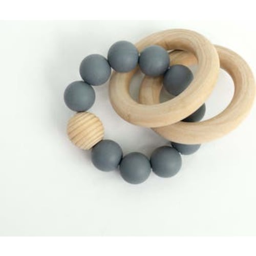 Silicone Beaded Teether Bangles for Babies
