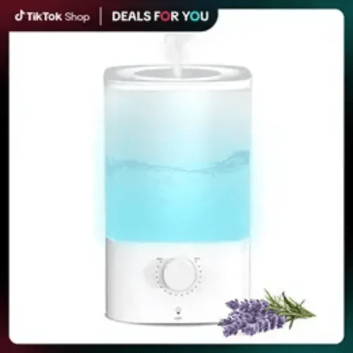 ZAFRO 3.2L Comfort Humidifiers for Bedroom, 360° Adjustable Nozzle & 7 Color LED Night Light, Top Fill Design & Multiple Mist Levels, Ultrasonic Cool Mist Humidifier with Auto Shut-off, White - TikTok Shop