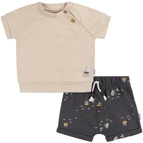 Gerber Baby Boys' Toddler T-shirt and Short Set