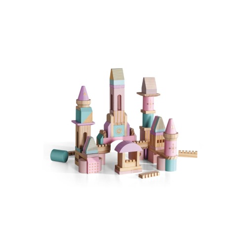 75-Piece Wood Castle Block Toy