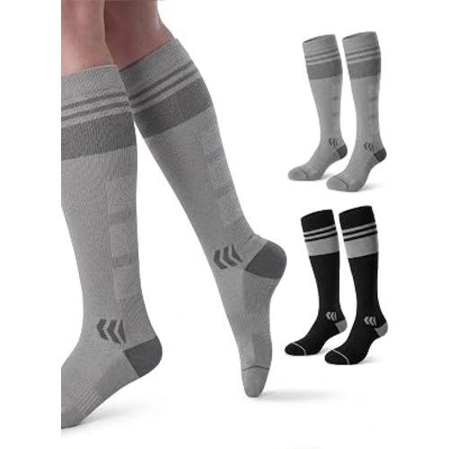 Momcozy Compression Socks for Women, 20-30 mmHg for Flying, Travel & Sports
