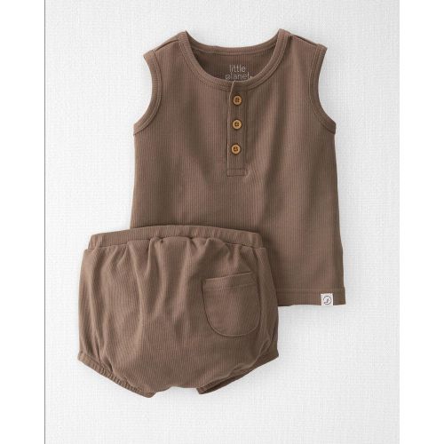 Organic Cotton Playwear Set - 9M - Happy Otter