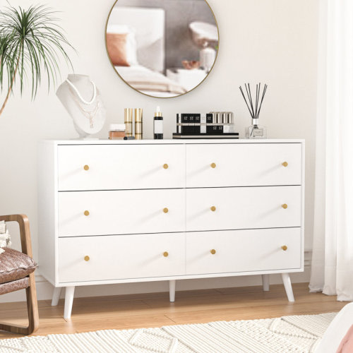 George Oliver Burt 6 - Drawer Dresser & Reviews | Wayfair