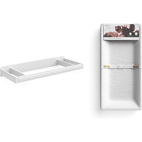 Storkcraft Universal Changer Topper with Nest 4-Sided Contoured Changing Pad - White