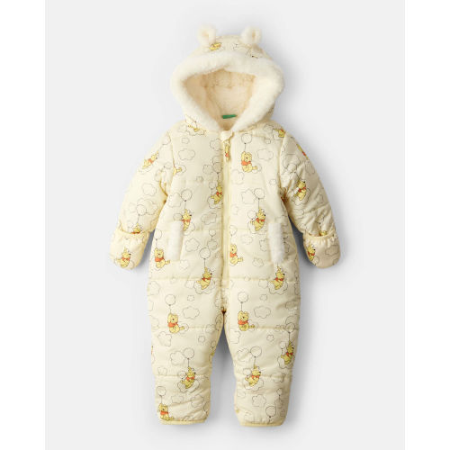 1-Piece Disney© Winnie the Pooh Pram Snowsuit - Yellow/Cream - Carter's | Carter's