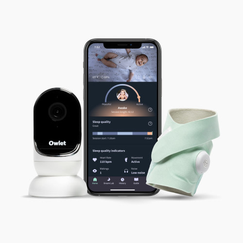 Owlet Dream Duo 3 Smart Baby Monitor - Mint