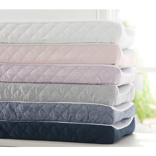 Belgian Flax Linen Terry Changing Pad | Pottery Barn Kids