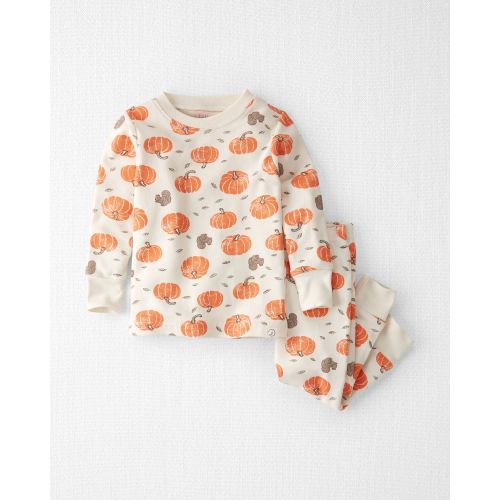 Baby Organic Cotton Pajamas in Harvest Pumpkins Print - Little Planet | Carter's - Size 9m
