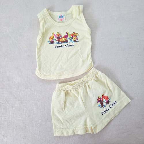 Vintage Punta Cana Matching Set 3-6 months