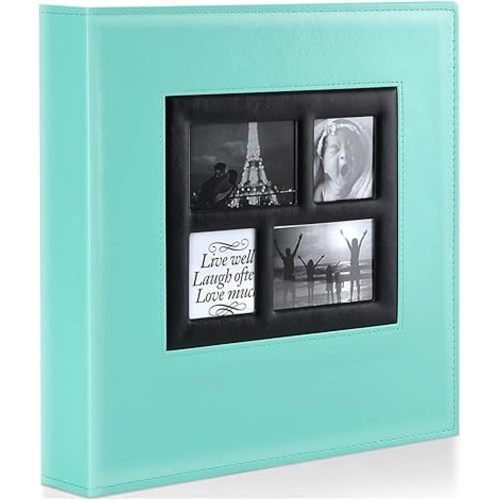 Ywlake Photo Album 4x6 1000 Pockets Photos, Extra Large Capacity Family Wedding Picture Albums Holds 1000 Horizontal and Vertical Photos Pictures Teal