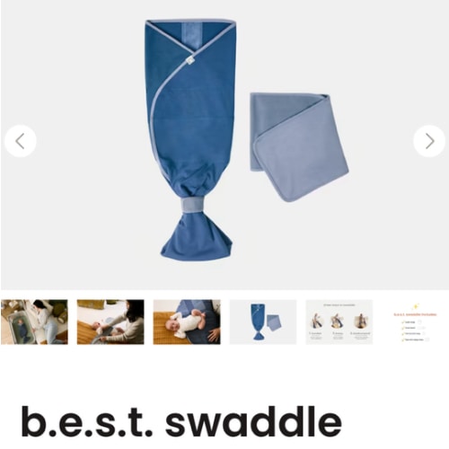b.e.s.t. swaddle - Coastal Blue