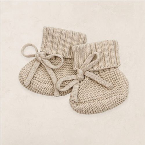 Lou Lou - Knit Booties - Tan