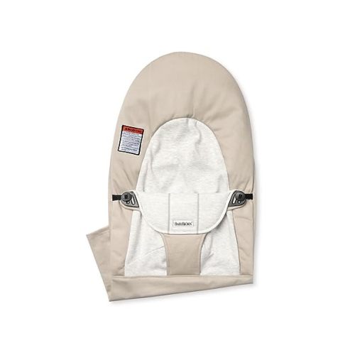 BabyBjörn Fabric Seat for Bouncer, Cotton/Jersey, Beige/Gray