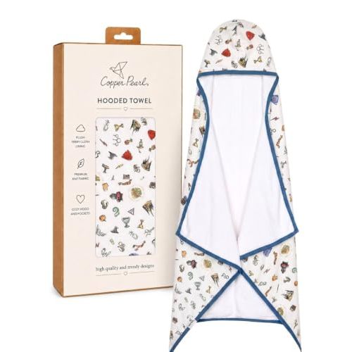 Copper Pearl Hooded Bath Towels Premium Knit/Terry Cloth Toddler Towels with Hood, Pockets, and Cool Designs - Great to Gift and Make Bath Time Fun - Big Kids Hooded Towel, Wizarding World™