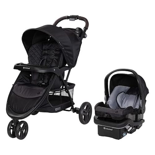 Baby Trend EZ Ride DLX Stroller Travel System (with EZ-Lift Plus Infant Car Seat), Dash Midnight