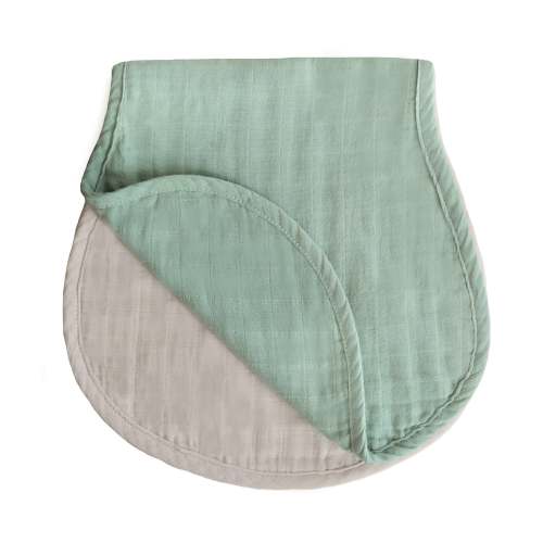 Organic Cotton Muslin Burp Cloth 2-Pack – Finn + Emma, Fog Color
