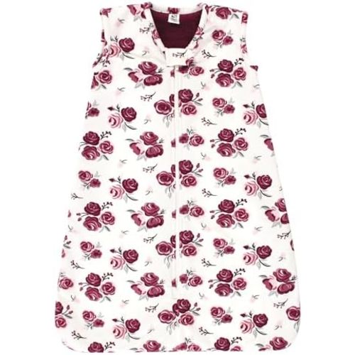 Hudson Baby Infant Girls Long Sleeve Plush Faux Fur Sleeping Bag, Wearable Blanket