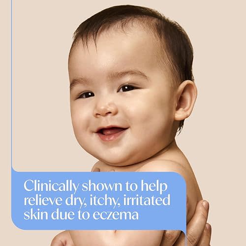 Aveeno Baby Eczema Therapy Nighttime Body Balm, Moisturizing Eczema Balm for Babies with Colloidal Oat & Ceramide, Soothes Dry, Itchy Skin, Hypoallergenic, Fragrance & Steroid Free, 11 oz