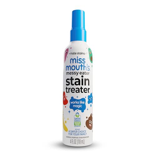 Miss Mouth's Messy Eater Stain Treater Spray - 4oz Stain Remover - Newborn & Baby Essentials - No Dry Cleaning Food, Grease, Coffee Off Laundry, Underwear, Fabric
