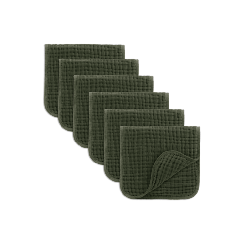 Muslin Burp Cloths - Pack of 6