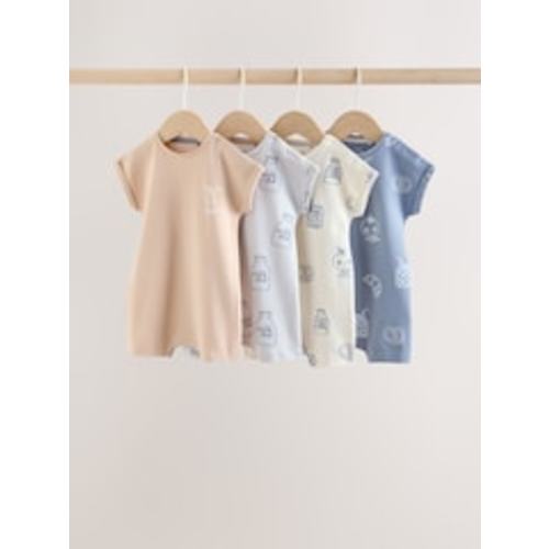 Buy Blue/Neutral Milk Club Jersey Baby Rompers 4 Pack from Next USA