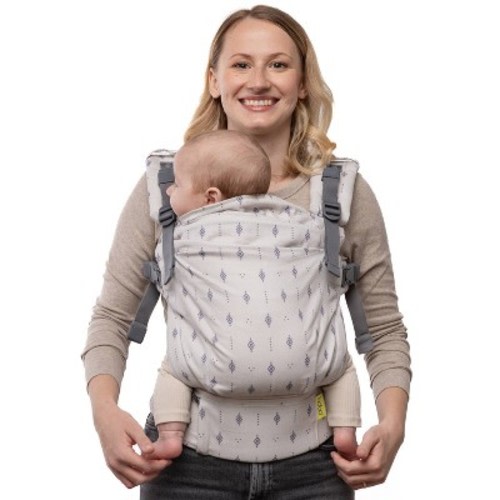 Boba X Baby Carrier - 0-36M- Indigo Diamond: Cotton Facing-In Front Carrier for Infants; Weight Range 7-45 lbs