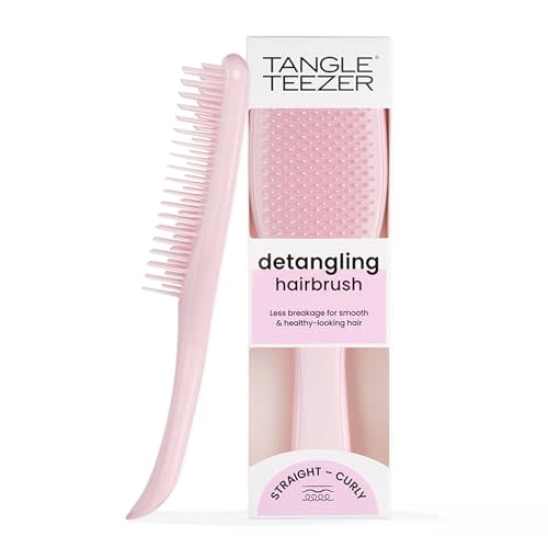Tangle Teezer Ultimate Detangler Brush for Wet & Dry Hair, Eliminates Knots & Reduces Breakage for All Hair Types, Millennial Pink