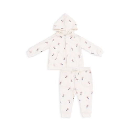 Girls' Danish Daisy French Terry Hoodie & Jogger Pants - Baby