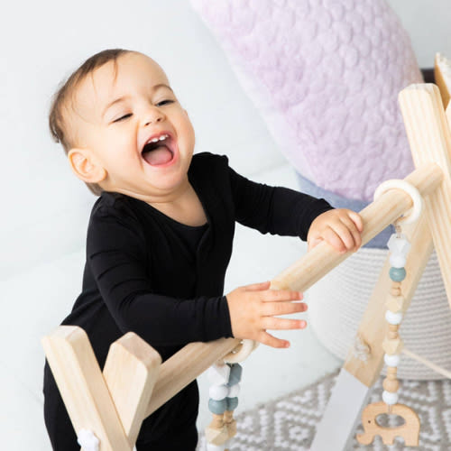 onyx jet black solid modal magnetic parent favorite footie – Magnetic Me