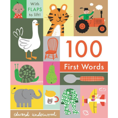 100 First Words: With Flaps to Lift by Edward Underwood, Board Book | Barnes & Noble®