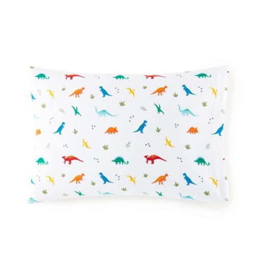 Wildkin 100% Cotton Flannel Pillow Case - Standard (Jurassic Dinosaurs)