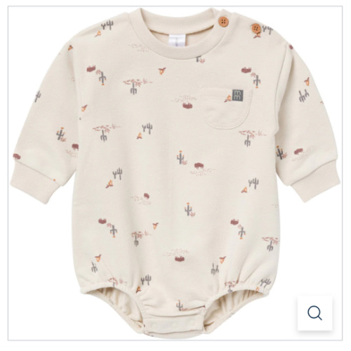 Baby Boys Gray Buffalo Desert Bubble Romper – Gerber Childrenswear