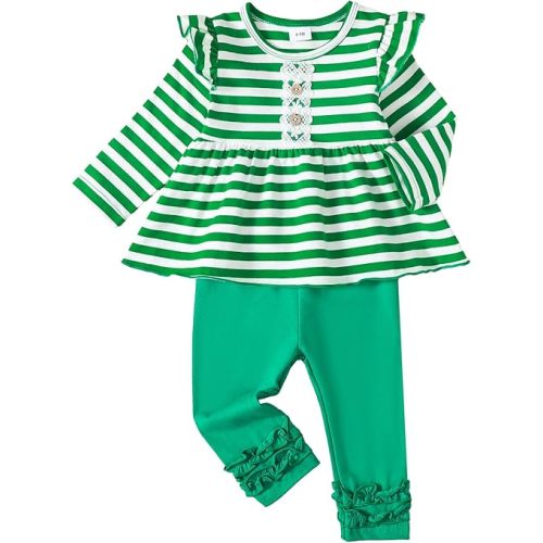Baby Girl Clothes Toddler Girl Outfits Ruffle Shirt Pants Cute Infant Outfit Set Baby Girl Fall Winter Clothes