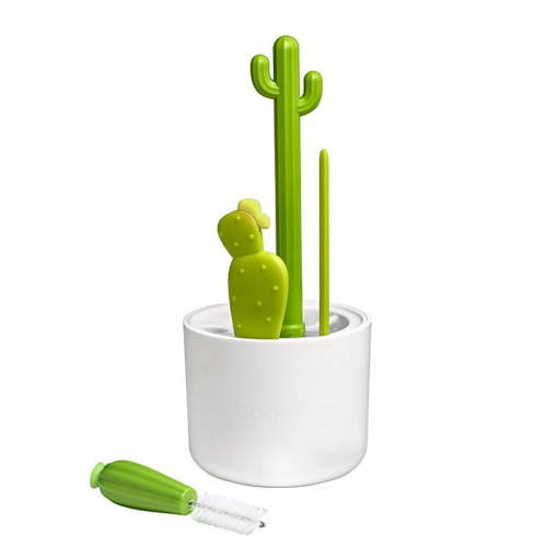 Cactus Bottle Brush, Straw Multifunctional Cleaning Brush Set, Full-Angle
