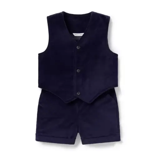 Baby Indigo Mountain The Well Suited Velvet Baby Set by Janie and Jack