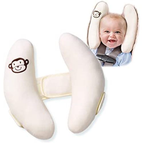 Adjustable Travel Pillow for Infant, Portable Head Support for Car Seats for Newborn, Head Support Pillow for Baby, Headrest Pillows for Cars, Rest Baby's Head Comfortably