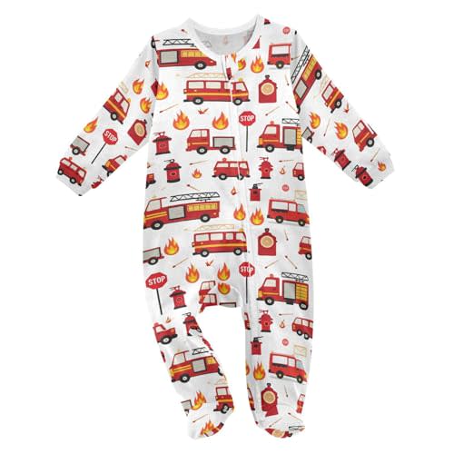 Dussdil Baby One-Piece Footies Newborn Rompers Pajamas Cotton Footed Pjs for Sleep Play Boys Girls