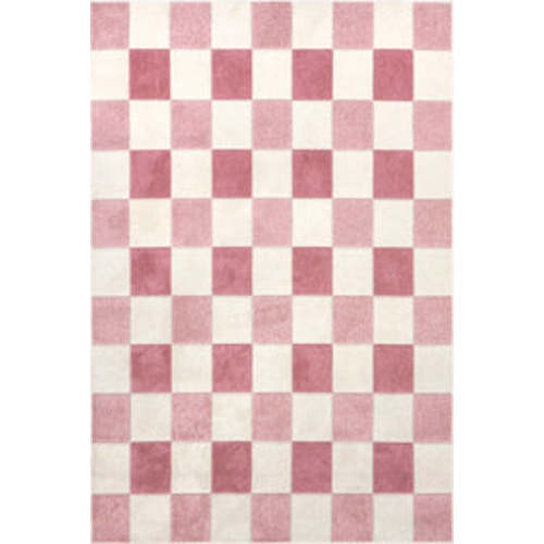 Alexie Two-Tone Checkered Rug | Pink – Rugs USA - Rugs USA