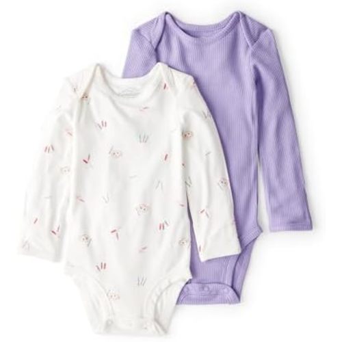 Carter's baby-girls Purelysoft 2-pack Long Sleeve Bodysuit