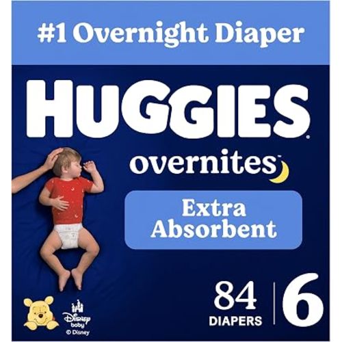 Huggies Overnites Diapers Size 6, 84 Count (2 Packs of 42)
