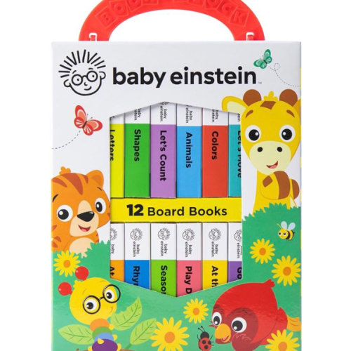 Baby Einstein - My First Library Board Book Block 12-Book Set - First Words, Letters, Counting, and More! - PI Kids
