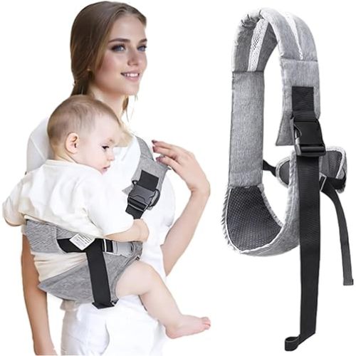 Easy to Wear Baby Sling Carrier - Compact Toddler Carrier with Adjustable Strap, Soft Padding, Non-Slip Hip Seat for Infants and Toddlers (7-44 LBS, 6-48 Months)